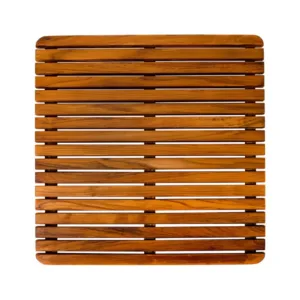 Bu görselde, 70x70 cm ölçülerinde teak ağacından üretilmiş masif ahşap hazır masa tablası yer alıyor. Ürün, doğal rengi ve düzgün çizgileriyle modern ve zarif bir görünüm sunuyor.
