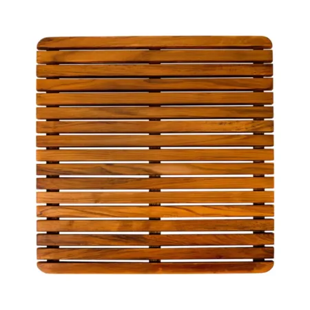 Bu görselde, 70x70 cm ölçülerinde teak ağacından üretilmiş masif ahşap hazır masa tablası yer alıyor. Ürün, doğal rengi ve düzgün çizgileriyle modern ve zarif bir görünüm sunuyor.
