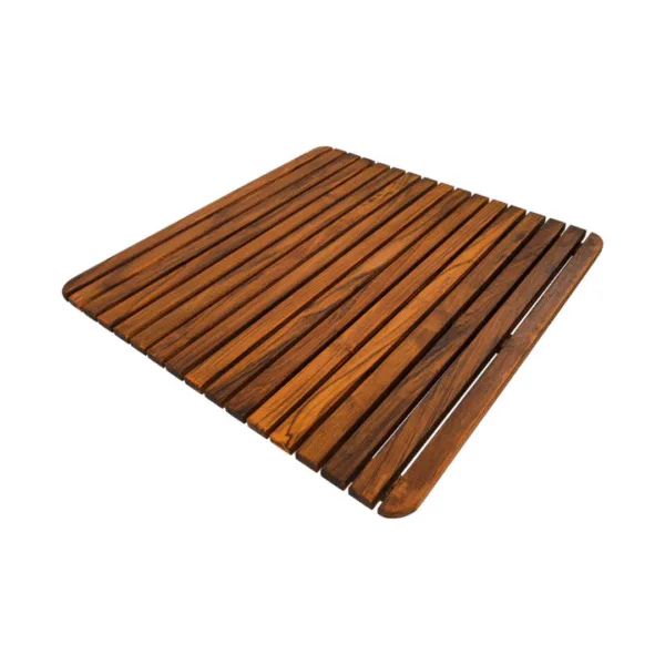 Teak Zarafeti: Ahşap Balkon Bahçe Masası 70x70 cm - Döküm Ayaklı - Görsel 4